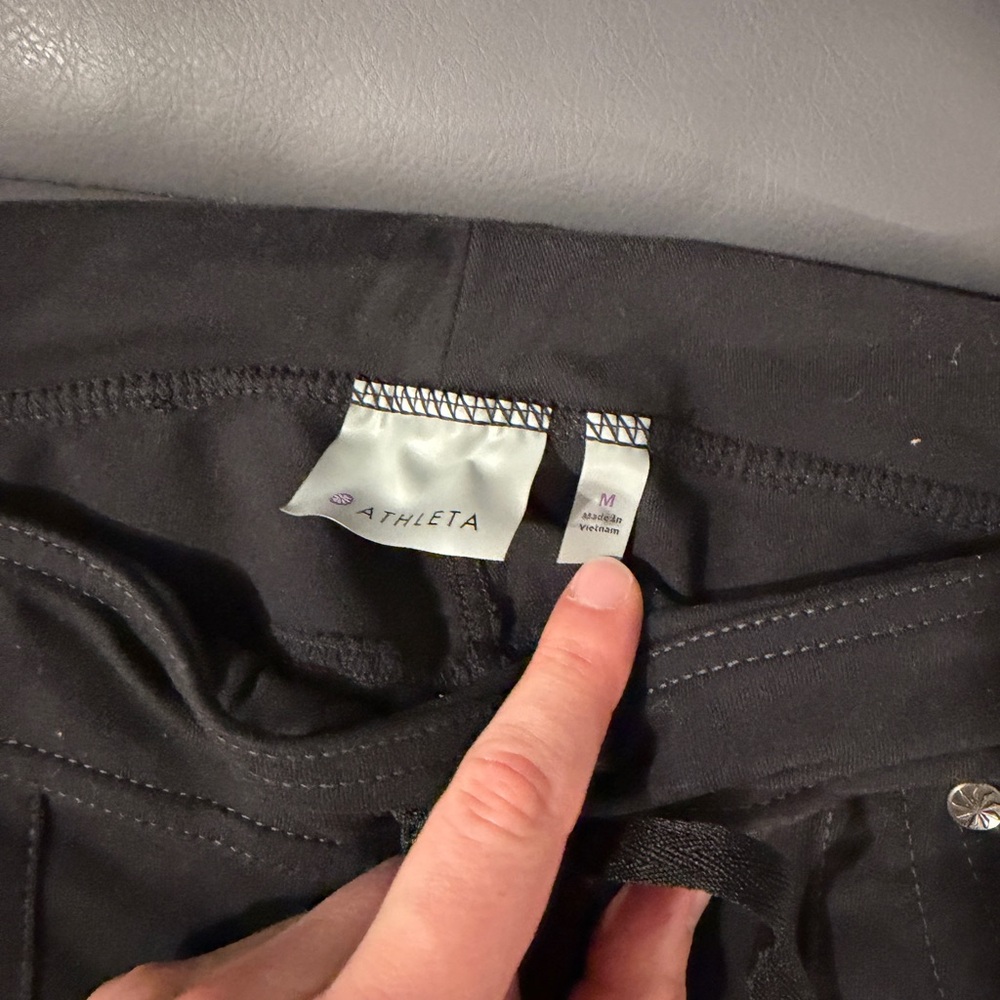 Athleta Black Drawstring Active Pants - image 4